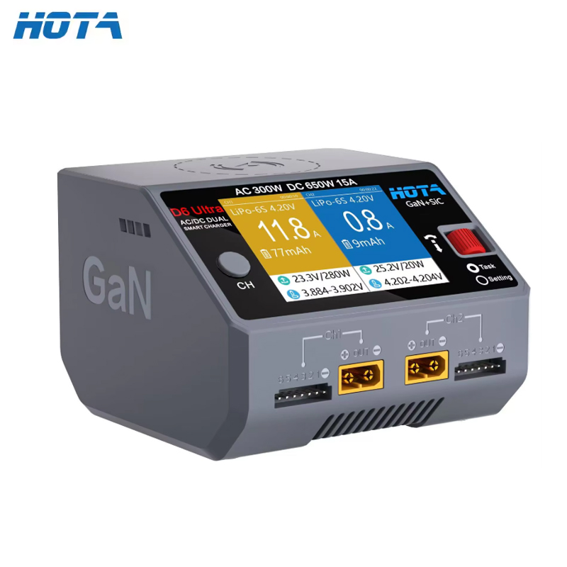 HOTA D6 Ultra AC 300W GaN+SiC  - Drone Battery Charger บทวิจารณ์และราคา