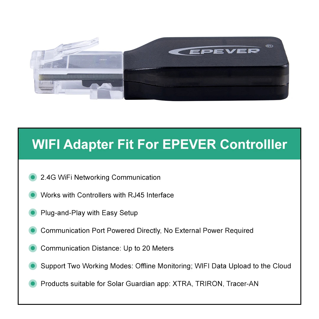 อะแดปเตอร์เชื่อมต่อ EPEVER WiF - Drone Solar Charger บทวิจารณ์และราคา